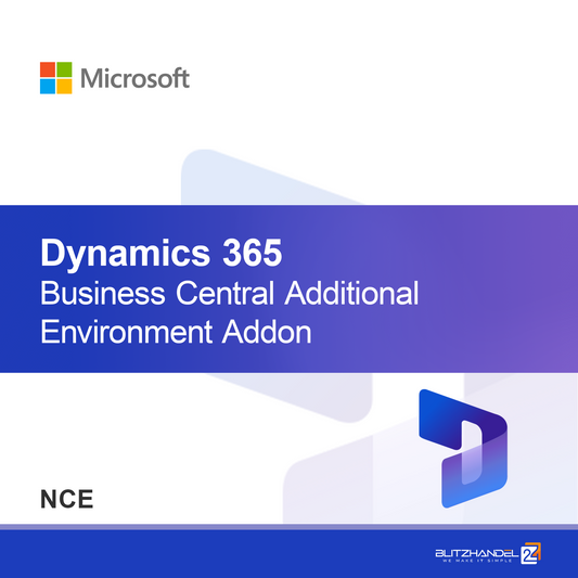Dynamics 365 Business Central Tillägg för Ytterligare Miljö (NCE)