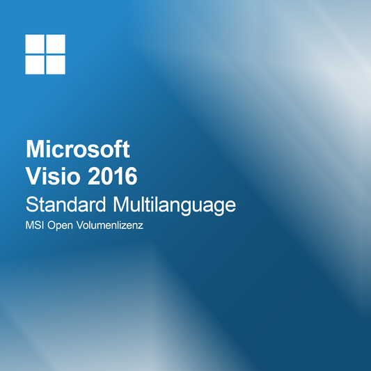 Microsoft Visio 2016 Standard Flerspråkig MSI Öppen Volymlicens