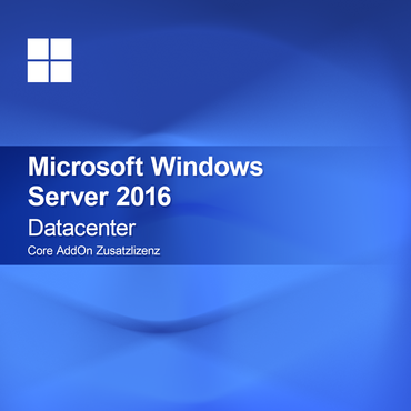 Microsoft Windows Server 2016 Datacenter, Core AddOn tilläggslicens