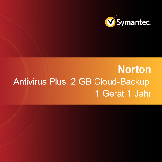 Norton Antivirus Plus, 2 GB molnbackup, 1 enhet 1 år