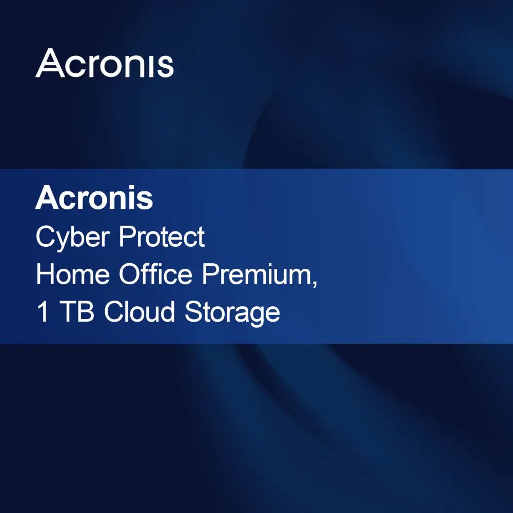 Acronis Cyber Protect Home Office Premium, 1 TB molnlagring