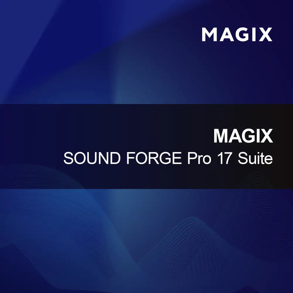 MAGIX SOUND FORGE Pro 17 Suite