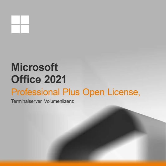 Microsoft Office 2021 Professional Plus Open License, Terminalserver, volymlicens