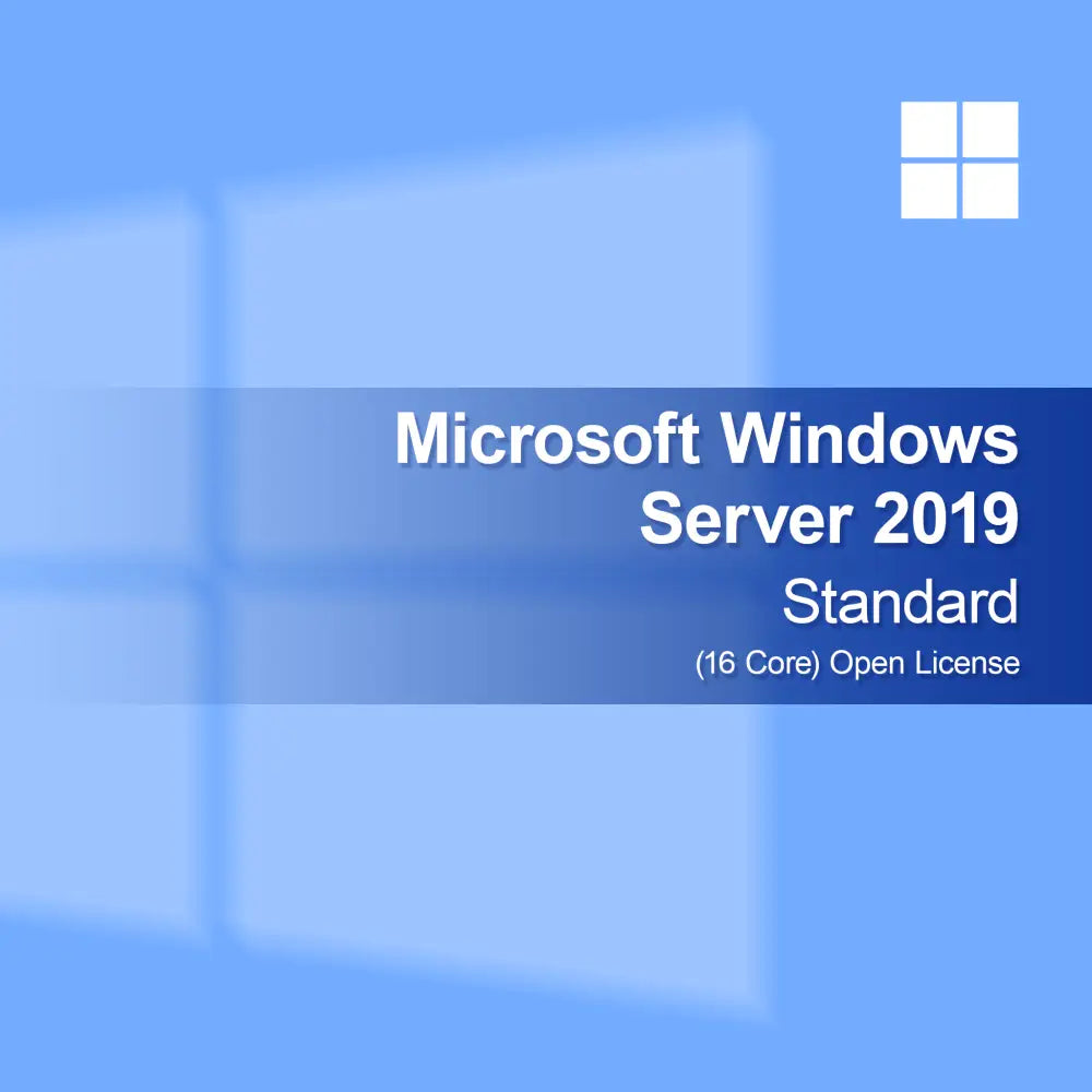 Microsoft Windows Server 2019 Standard (16 kärnor) Open License