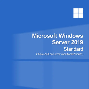 Microsoft Windows Server 2019 Standard - 2 Core tilläggslicens (AdditionalProduct )