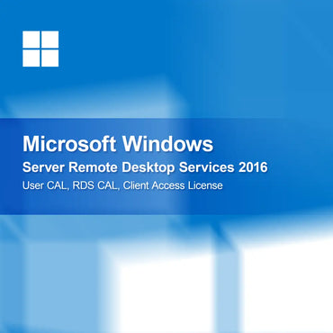 Microsoft Windows Server Remote Desktop Services 2016 Användar-CAL, RDS CAL, klientåtkomstlicens