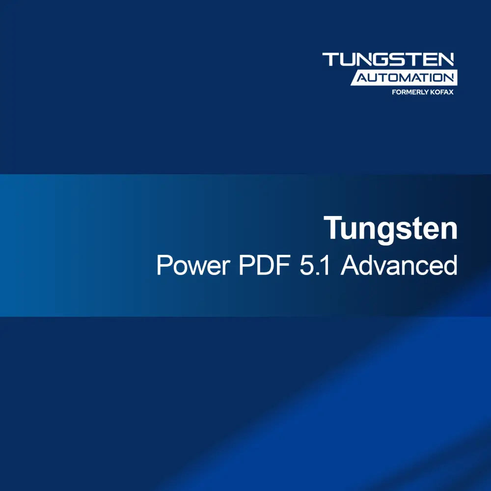 Tungsten Power PDF 5.1 Avancerad