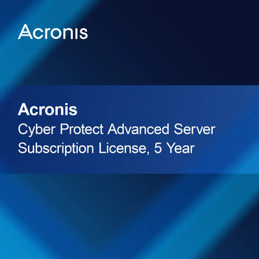 Acronis Cyber Protect Advanced Server Prenumerationslicens, 5 år