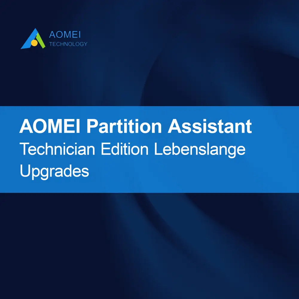 AOMEI Partition Assistant Technician Edition Livstidsuppgraderingar