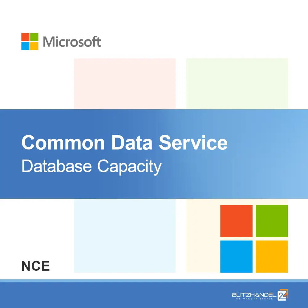 Common Data Service-databas Kapacitet (NCE)