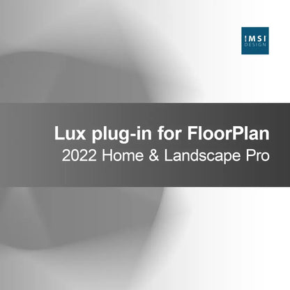 Lux plug-in för FloorPlan 2022 Home & Landscape Pro