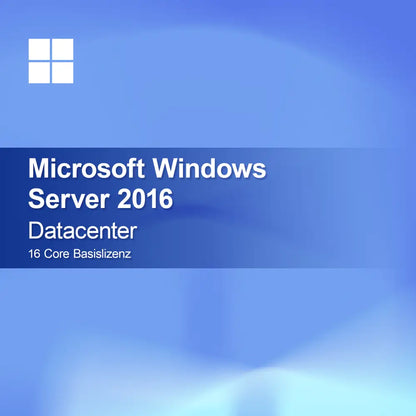 Microsoft Windows Server 2016 Datacenter 16 Core Baslicens