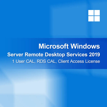 Microsoft Windows Server Remote Desktop Services 2019, 1 användar-CAL, RDS CAL, klientåtkomstlicens