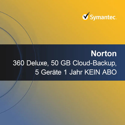 Norton 360 Deluxe, 50 GB molnbackup, 5 enheter 1 år INGET ABONNEMANG