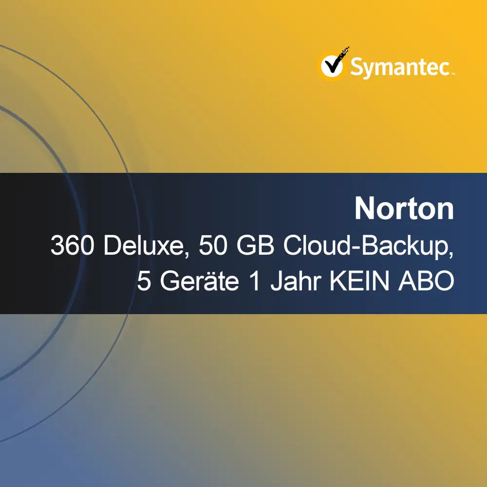 Norton 360 Deluxe, 50 GB molnbackup, 5 enheter 1 år INGET ABONNEMANG