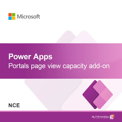 Power Apps Portals sidvisningskapacitets-tillägg (NCE)